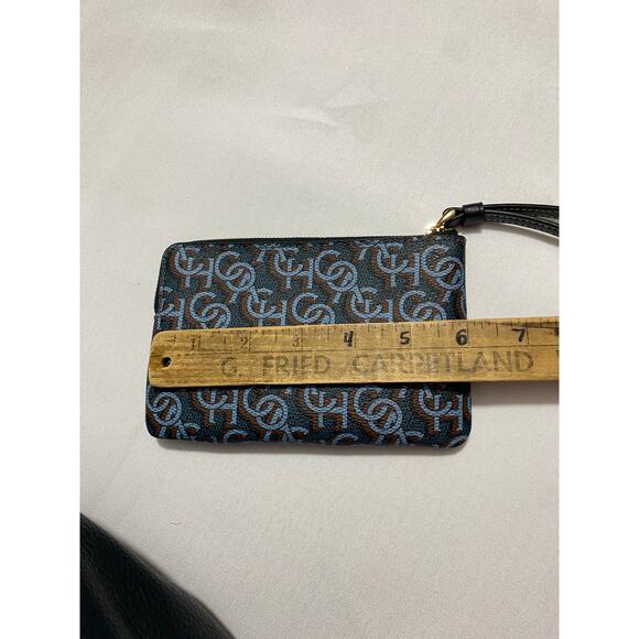 Coach Backpack + Wristlet Set – All Blue Signature Logo – Matching Pair - Picture 7 of 14